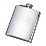 polished engraved flask