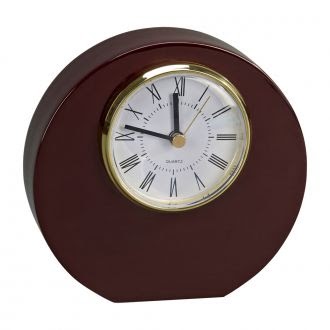 round wood clock